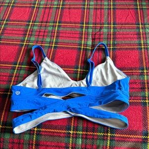 lululemon athletica Blue Cross-Back Sports Bra